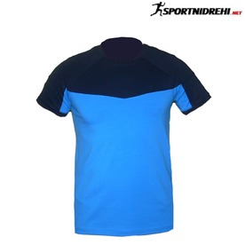 Мъжка спортна тениска REDICS 240055, синя с тъмносиньо, памук и ликра